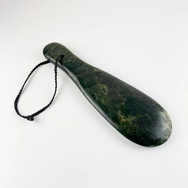 Large Full Size 36 - 37cm NZ Greenstone Mere - Image 2