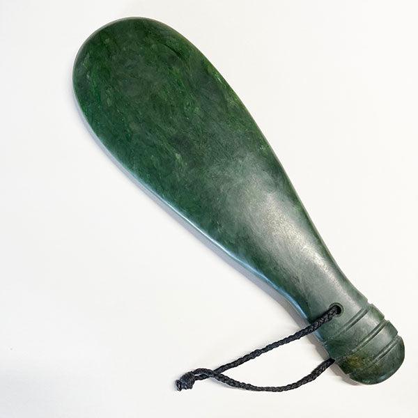 Large Full Size 36 - 37cm NZ Greenstone Mere - Image 3
