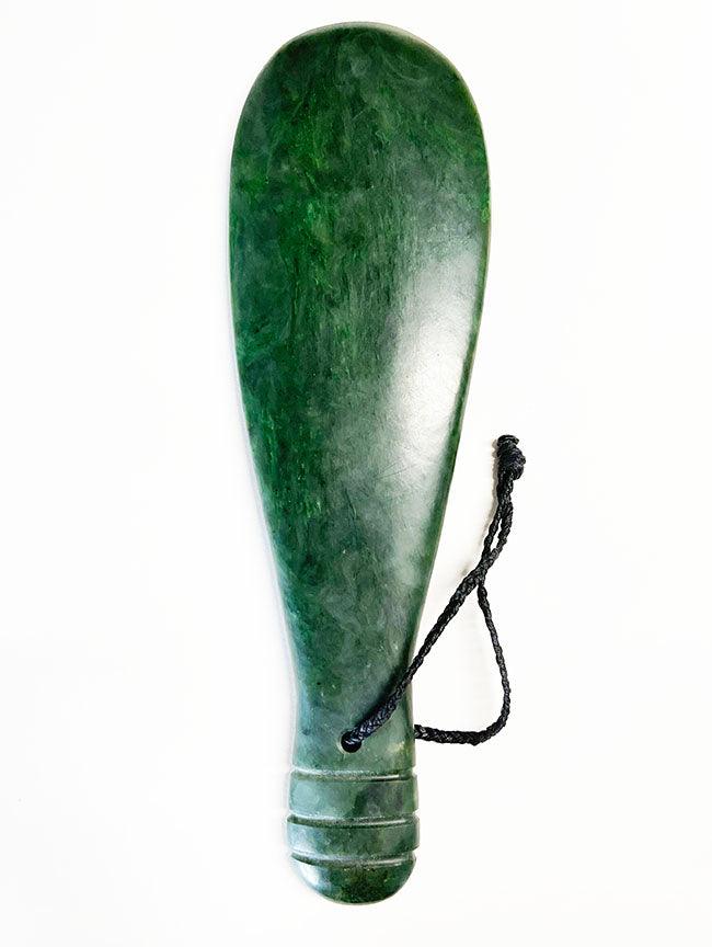 Large Full Size 36 - 37cm NZ Greenstone Mere - Image 4