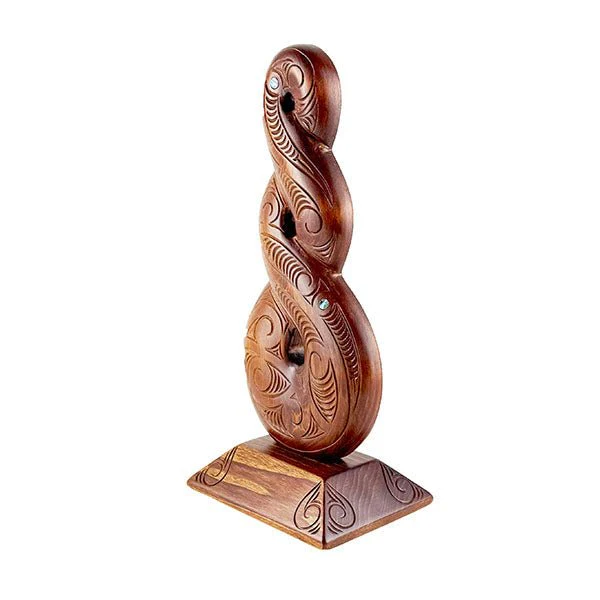 Large 43cm Maori Pikorua Twist Trophy or Ornament - Image 3