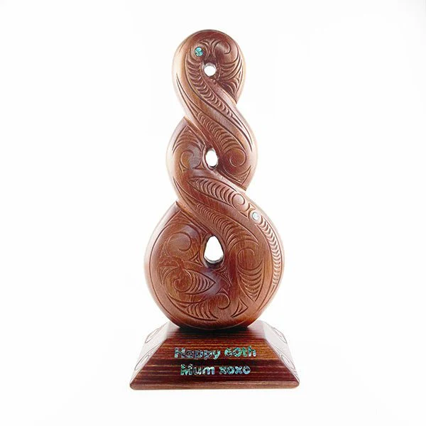 Large 43cm Maori Pikorua Twist Trophy or Ornament - Image 4