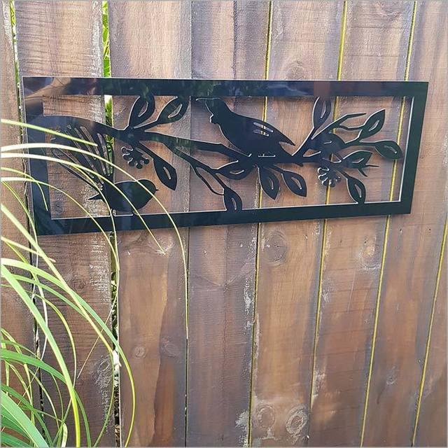 Large Tui and Fantail on Pohutukawa Wall Panel - Image 2