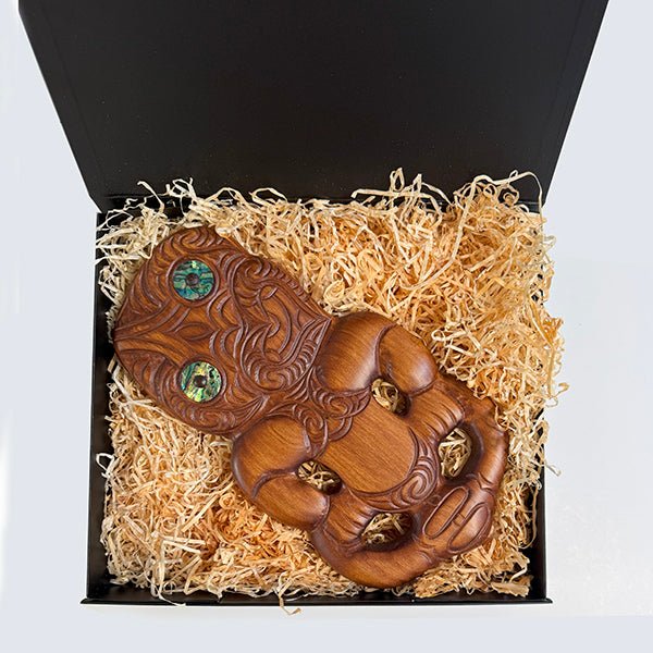 Large Wood Maori Tiki - Image 7