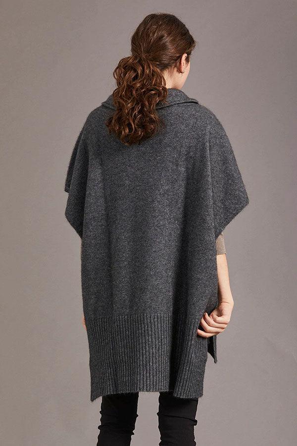 Long Line Merino PossumSilk Poncho - Image 4