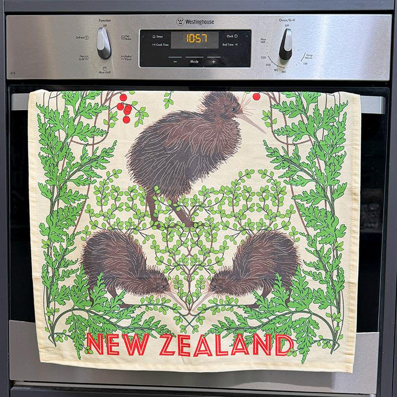 Lovely NZ Kiwi Bird Tea Towel - Image 2