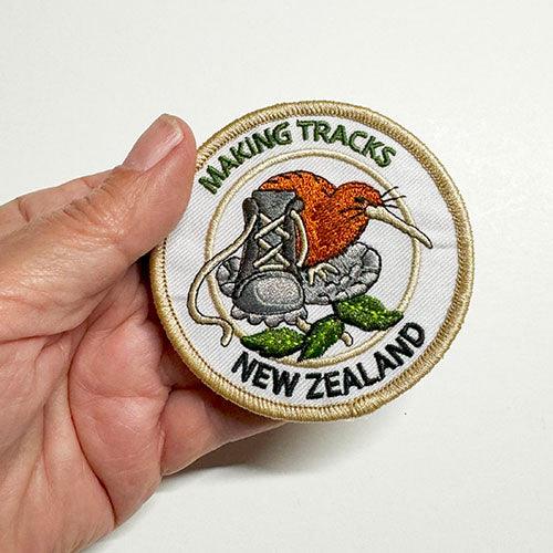 Making Tracks New Zealand Hiking Iron On Patch - Image 2