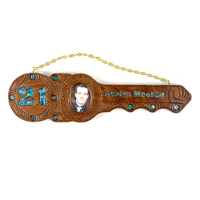 Maori 21st Birthday Key with Photo - Image 5