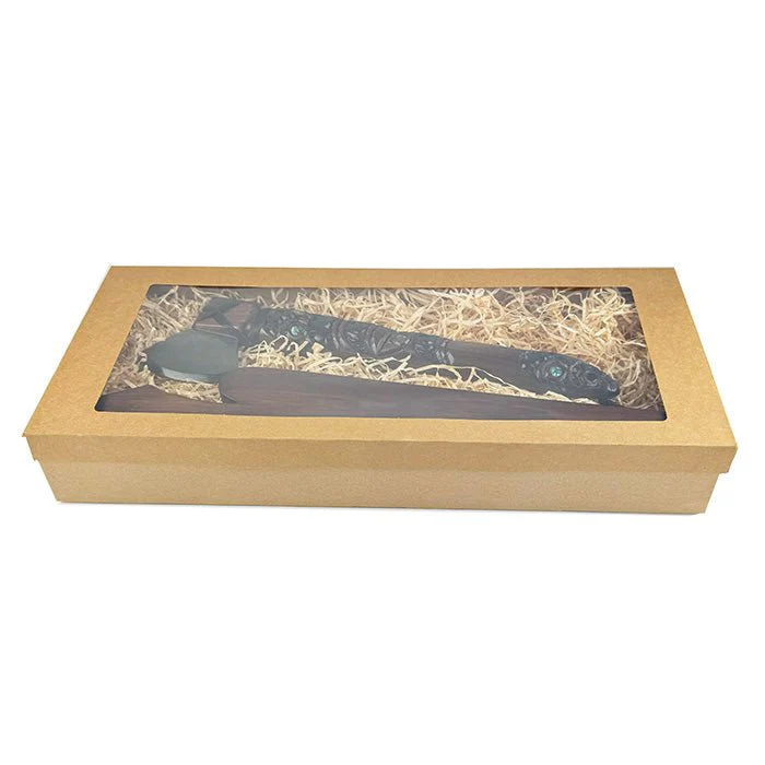 MÄori Axe Toki Kaka Poto with Greenstone Head - Image 7