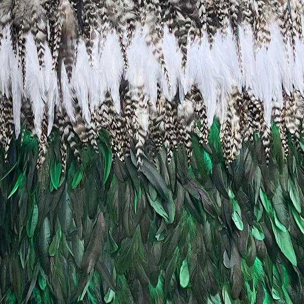 Maori Emerald Green Feather Korowai - Image 3