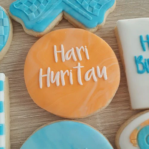 Maori Hari Huritau Happy Birthday Fondant Icing Stamp - Image 2