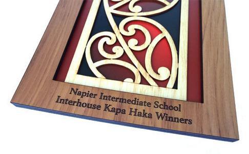 Maori Heart Koru Rimu Wall Panel - Image 4