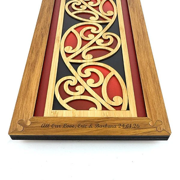 Maori Heart Koru Rimu Wall Panel - Image 5
