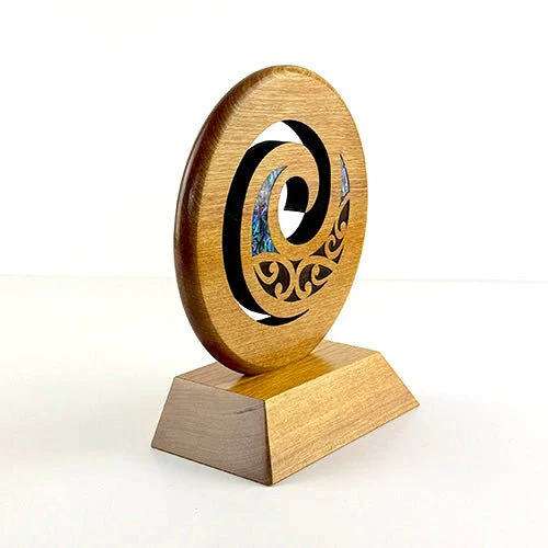 Maori Koru Trophy on Large Engravable Stand - Image 2