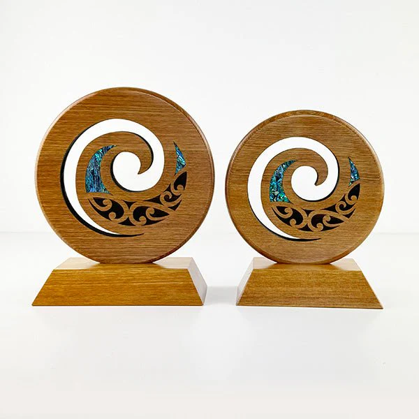 Maori Koru Trophy on Large Engravable Stand - Image 3