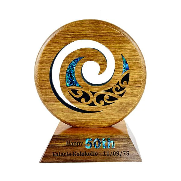 Maori Koru Trophy on Large Engravable Stand - Image 9