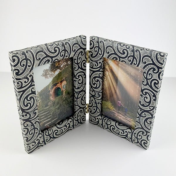 Maori Kowhaiwhai Design Double Photo Frame - Image 2