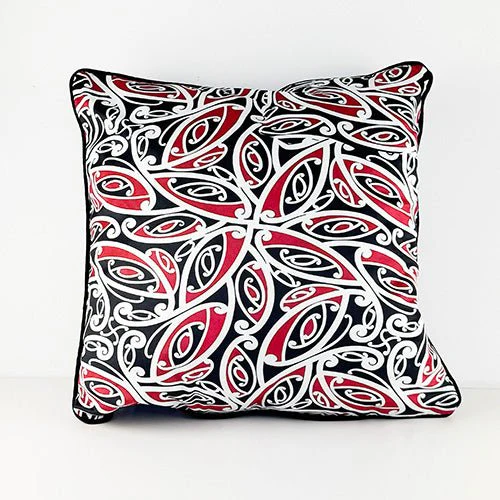 Maori Kowhaiwhai Pattern Cushion Cover