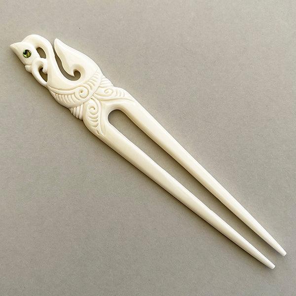 MÄori Manaia Protector Bone Heru Hair Comb