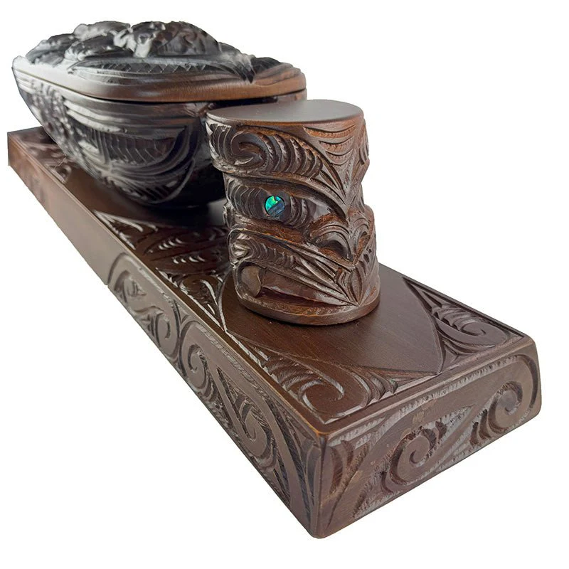Maori Papahou Wakahuia Treasure Box - Image 2