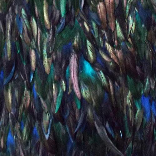 Maori Paua Blue Korowai Cape - Image 4