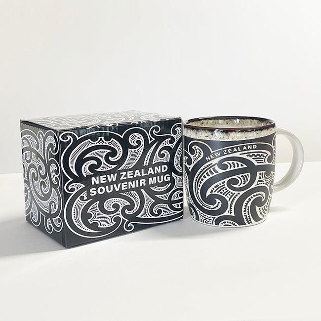Maori Tattoo Design Stoneware Mug - Image 3