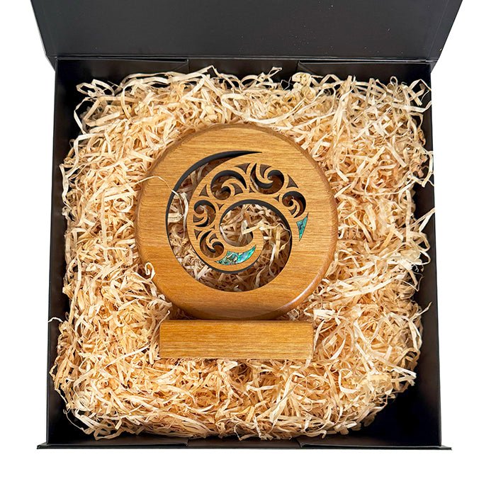 Maori Wood Carving Koru Design Trophy - Image 8