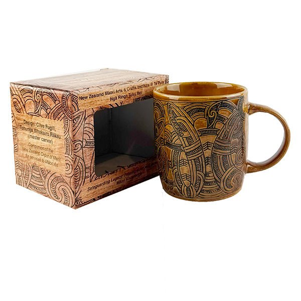 Master Maori Carver Designed NZ Mug - Image 3