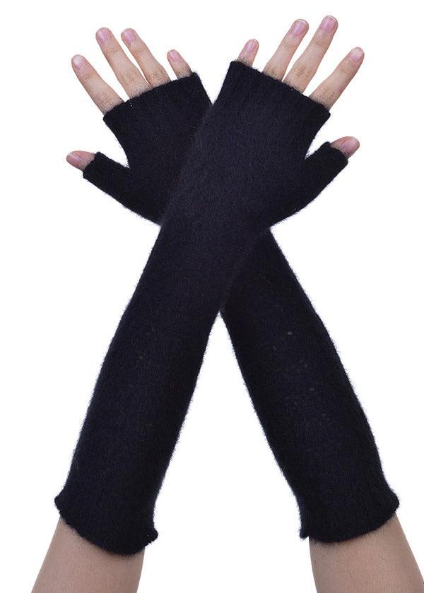 Merino Possumsilk Cable Long Gloves - Image 3