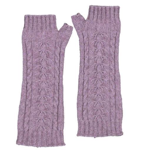 Merino Possumsilk Cable Long Gloves - Image 4