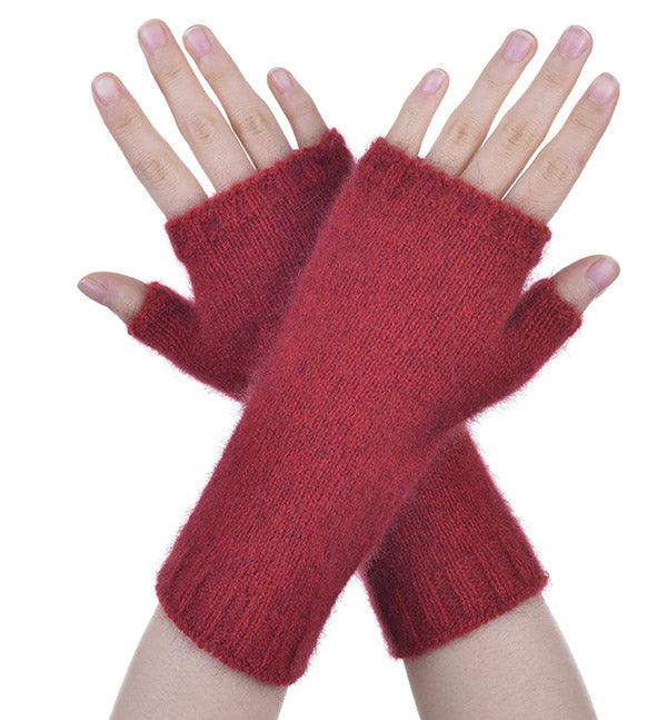 Merino Wool Possumsilk Wrist Warmer Gloves - Image 8
