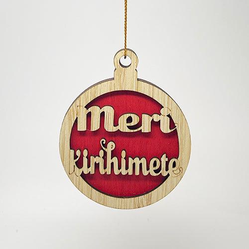 Merry Christmas NZ Ornament in English and Maori - Image 3