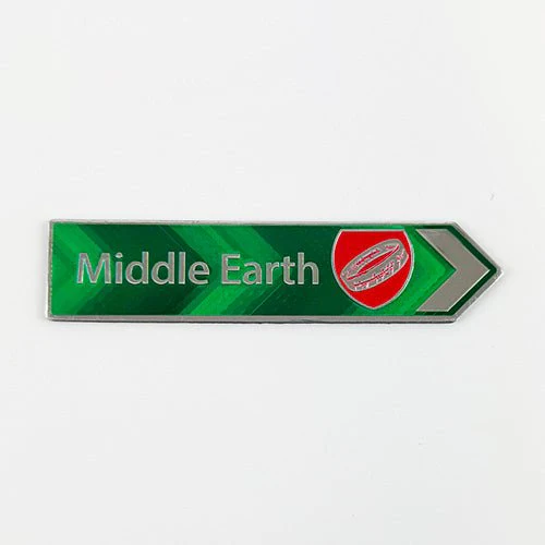 Middle Earth LOTR NZ Road Sign Fridge Magnet