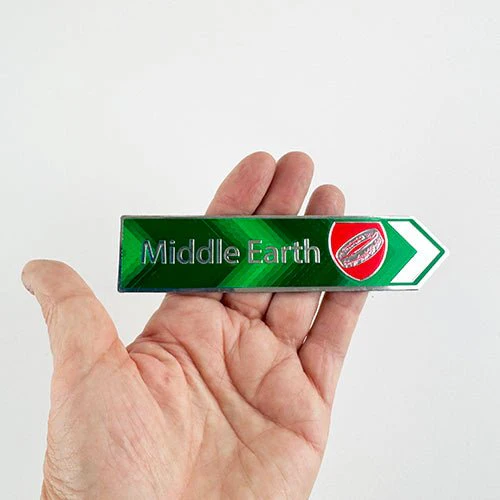 Middle Earth LOTR NZ Road Sign Fridge Magnet - Image 2
