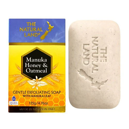 Natural Land Manuka Honey Oatmeal Exfoliating Soap - Image 2
