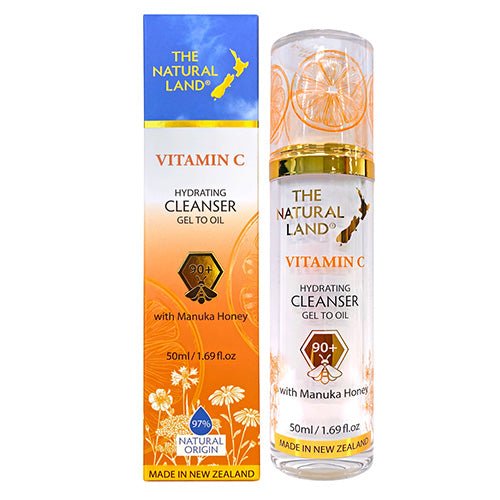 Natural Land Manuka Honey Vitamin C Gel to Oil Cleanser