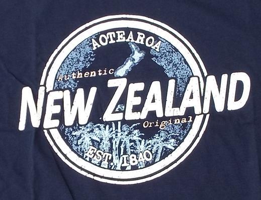 Adult Navy New Zealand Souvenir T-shirt - Image 3