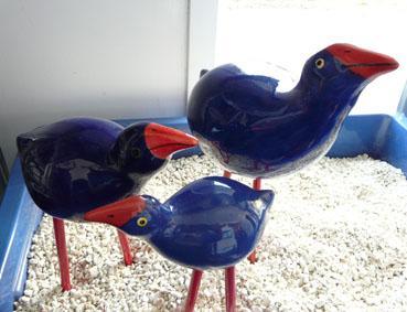 New Zealand Ceramic Garden Pukekos - Image 3
