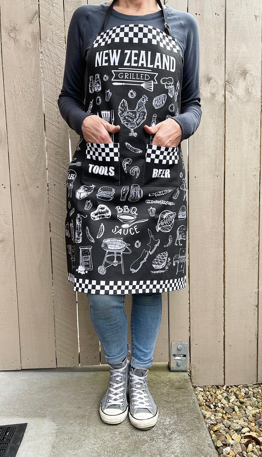New Zealand Kiwiana BBQ Barbecue Apron - Image 2