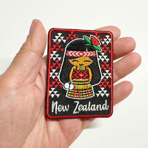 New Zealand Maori Girl Iron on Patch - Image 2