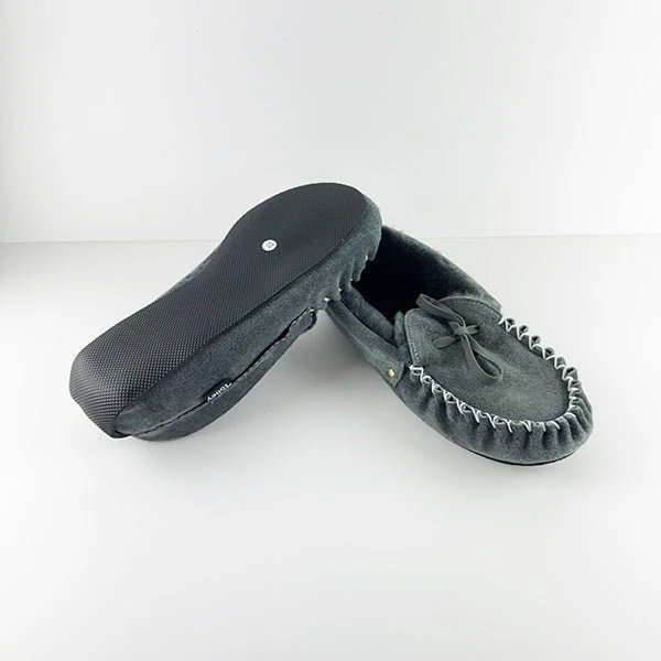 New Zealand Sheepskin Moccasins with Driving Sole - Image 4