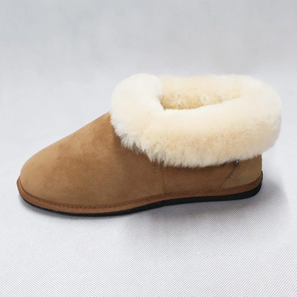 New Zealand Sheepskin Slippers with Roll Collar - Image 6