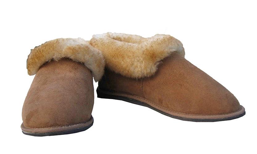 New Zealand Sheepskin Slippers with Roll Collar - Image 7