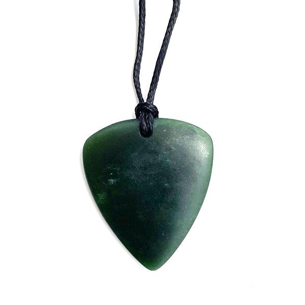 Ngai Tahu Pounamu Greenstone Guitar Pick Necklace