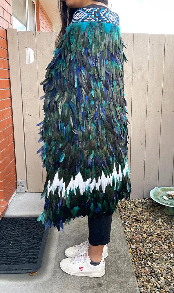 Ngati Kahungunu Paua Blue Korowai - Image 2