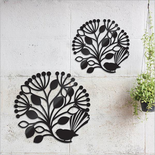 NZ Made Fantail on Pohutukawa Circle - 2 sizes - Image 2