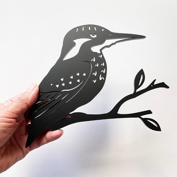 NZ Made Kingfisher Bird Wall Art - Image 2