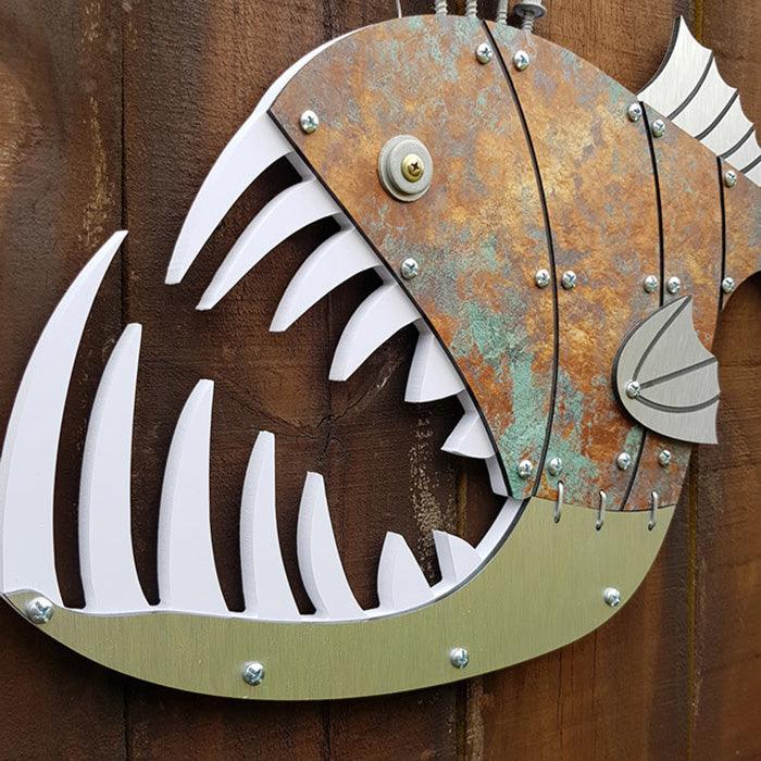 NZ Made Layered Angler Fish Wall Art - Image 3