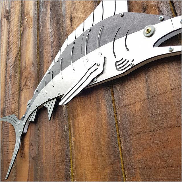 NZ Made Layered Marlin Wall Art - Image 2