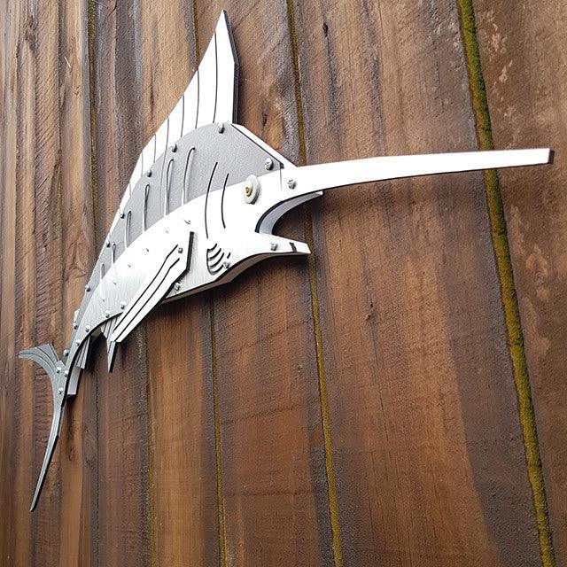 NZ Made Layered Marlin Wall Art - Image 3