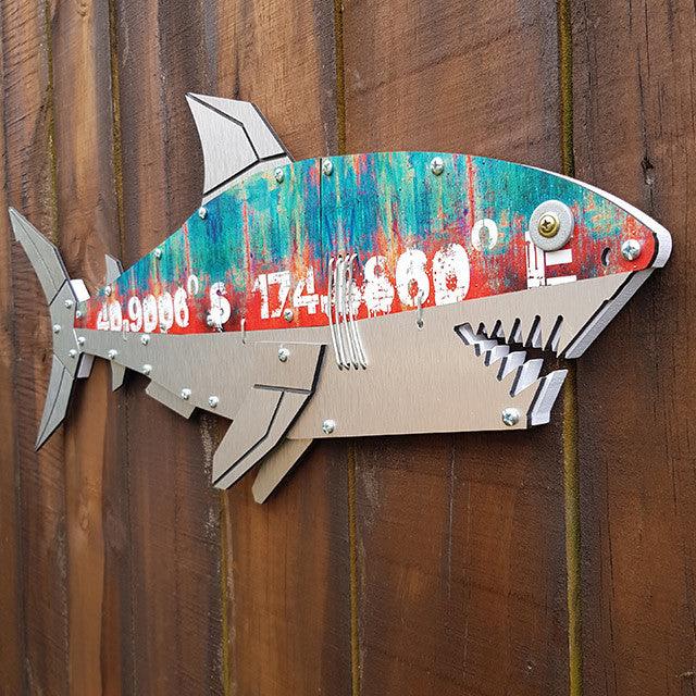 NZ Made Layered Shark Wall Art - Image 2